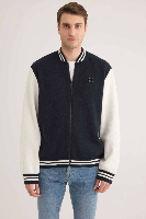 Resim Mavi Full Zip Erkek Ceket M0710308-89353