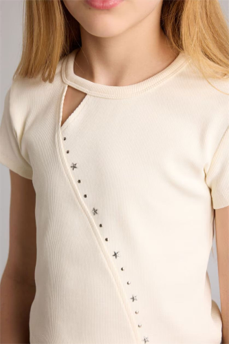 Resim Defacto Kız Çocuk T-shirt H1589A8/ER103