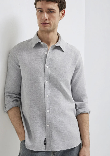 Resim Mavi Erkek Uzun Kol Gömlek M0211913-70074