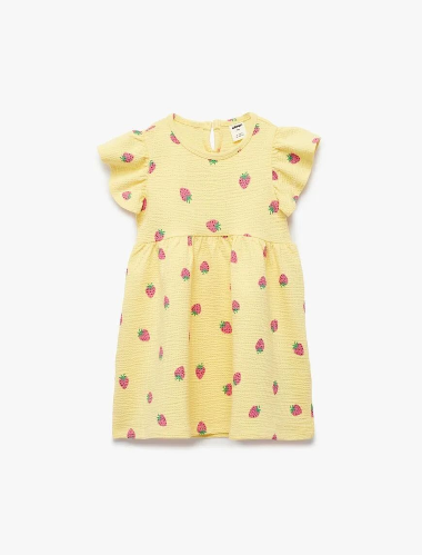 Resim Koton Kız Bebek Elbise 6SMG80004AK