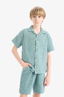 Resim Defacto Erkek Çocuk Kısa kol Gömlek W3239A6/GN382