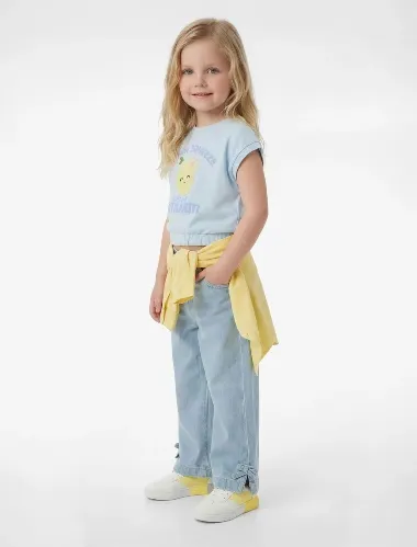Resim Koton Kız Bebek T-shirt 6SMG10025AK
