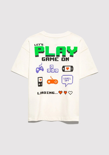 Resim Mavi Erkek Çocuk Tişört M6610421-70057