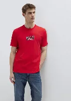 Resim Mavi Erkek T-shirt M0613186-70467