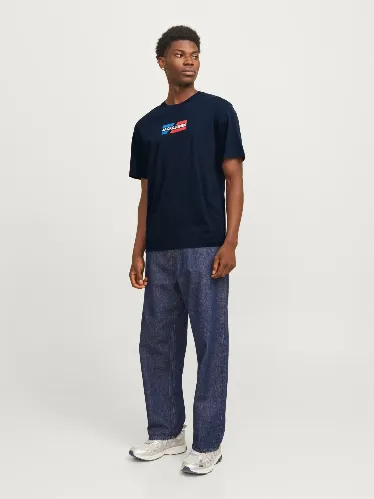 Resim Jack & Jones Jjcorp Graphıc Tee  Ss O-Neck Ln Erkek T-Shirt 12268415