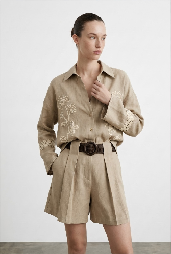 Resim QUZU Kadın Kot&Kanvas Şort