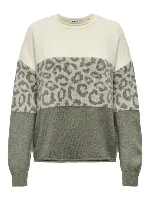 Resim Only Onljade Anımal Ls O-Neck Knt Noos Kadın Kazak 15294969
