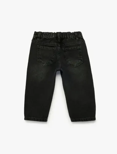 Resim Koton Erkek Bebek Jean Pantolon 7WMB40001TD