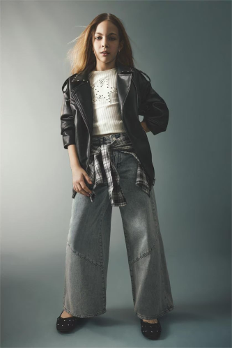 Resim Defacto Kız Çocuk Jean Pantolon H0699A8/NM29