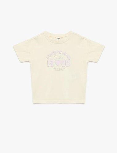 Resim Koton Kız Bebek T-shirt 6SMG10090AK