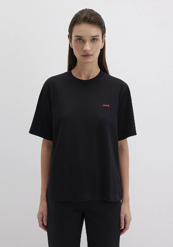 Resim Mavi Kısa Kol Kadın T-Shirt M1612122-900