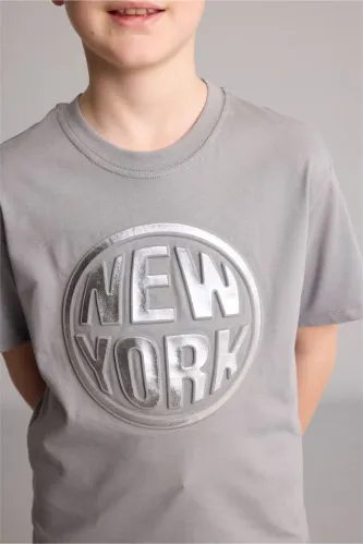 Resim Defacto Erkek Çocuk T-shirt H6366A8/GR67