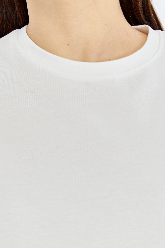 Resim Viole&More Kadın T-Shirt Yk19 Bisiklet Yaka