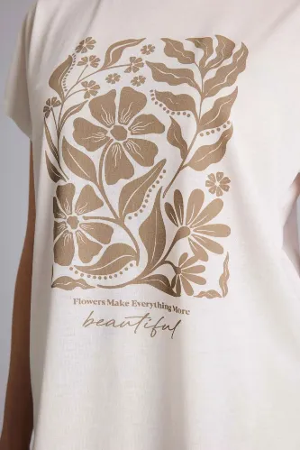 Resim Defacto Kadın T-shirt G8804AX/ER105