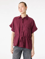 Resim Koton Kadın Gömlek 6SAK60378UW