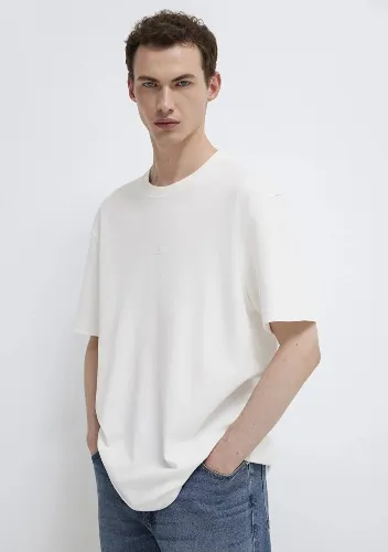 Resim Mavi Erkek T-shirt M0613102-80194