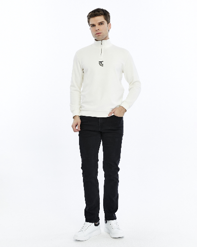 Resim Paul&More Yarım Fermuar Erkek Sweat 200 Yarım Fermuar