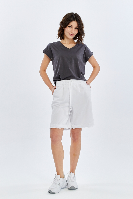 Resim Yenikoza Kadın Kot&Kanvas Şort