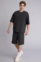 Resim Defacto Erkek  Kot&Kanvas Şort G4185AX/AR221