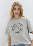 Resim Mavi Kadın T-shirt M1613876-70075