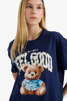 Resim Defacto Kadın T-shirt G2336AX/NV241