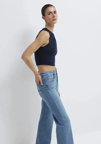 Resim Mavi Kadın T-shirt M1613981-70490