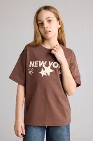 Resim Defacto Kız Çocuk T-shirt G1783A8/BN167