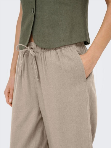 Resim Only Onlgoa Mw Lın Bl Pull-Up Culotte Cc Pnt Kadın Kanvas Pantolon 15371419