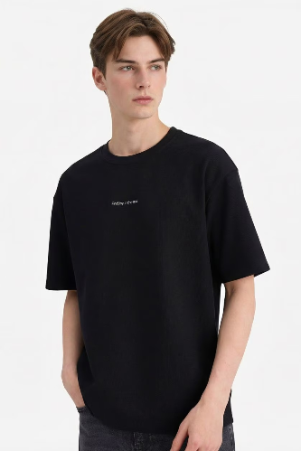 Resim Defacto Erkek T-shirt D5875AX/BK81