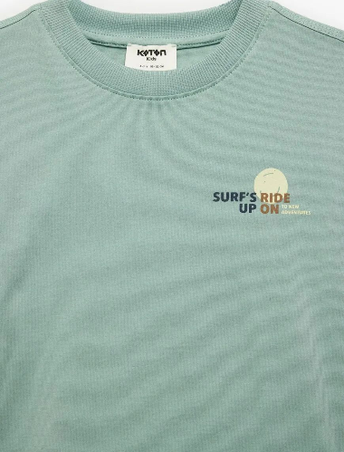 Resim Koton Erkek Çocuk T-shirt 6SKB10074TK