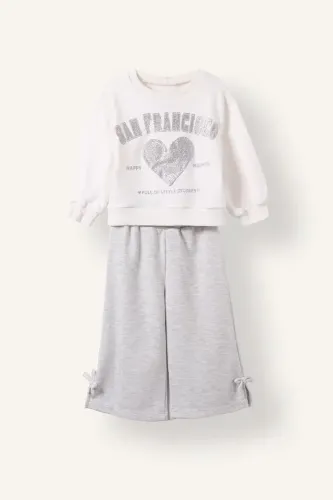 Resim Defacto Kız Bebek Sweat Takım I7733A5/ER105
