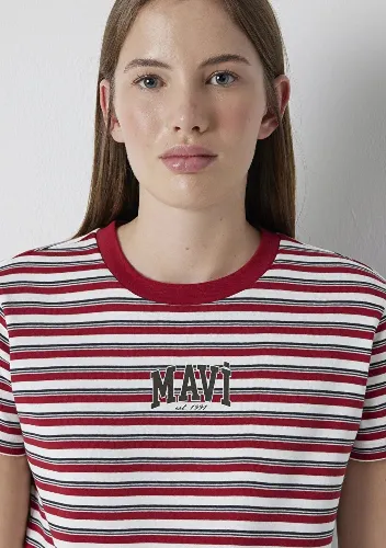 Resim Mavi Kadın T-shirt M1614397-91112