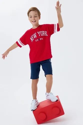 Resim U.S. Polo Assn Kids Erkek Çocuk Şort Takım Us2415-G