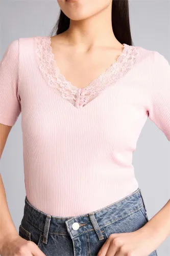 Resim Defacto Kadın T-shirt G9665AX/PN453