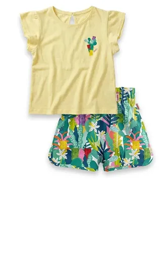 Resim Yenikoza Kız Çocuk Şort Takım