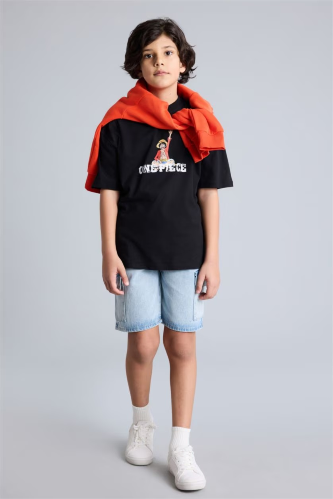 Resim Defacto Erkek Çocuk T-shirt G8912A8/BK81