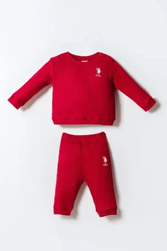 Resim U.S. Polo Assn Bebek Kız Bebek Sweat Takım USB2739