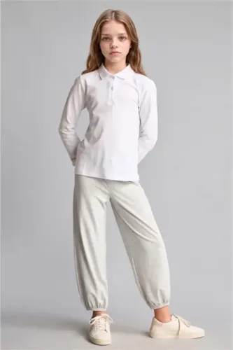 Resim Defacto Kız Çocuk 2'li Polo Yaka T-shirt C7297A8/WT34