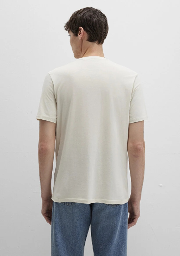 Resim Mavi Logo Erkek T-shirt M0612896-70134