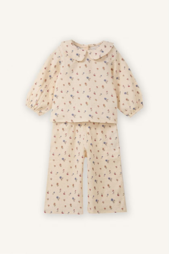 Resim Defacto Kız Bebek Sweat Takım G8739A5/ER99