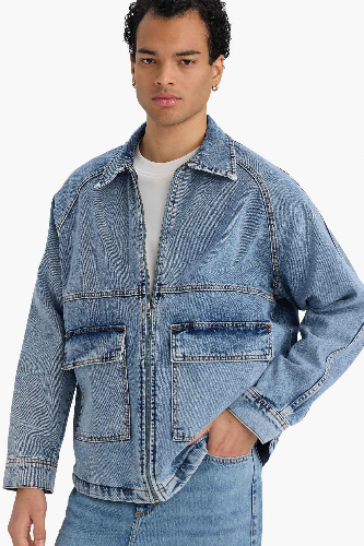 Resim Defacto Erkek Jean Ceket F0097AX/NM39