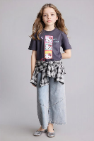 Resim Defacto Kız Çocuk T-shirt H1539A8/AR1