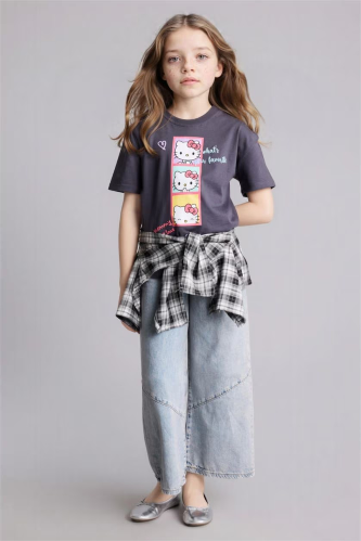 Resim Defacto Kız Çocuk T-shirt H1539A8/AR1