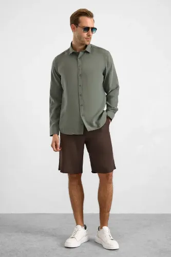 Resim Süvari Modal Slim Fit Uzun Kol Erkek Gömlek Sgm1008400027