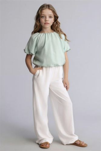 Resim Defacto Kız Çocuk Kanvas Pantolon H1224A8/WT34