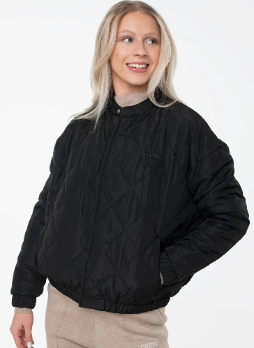Resim Guess Athleisure  Kadın Mont V6RL03WL132-JBLK Cecılıa Puffer Quılted Jacket