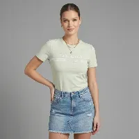 Resim Guess Athleisure  Kadın  T-shirt V6GI07K2968-A89J Sıena Ss Cn T-Shırt