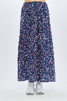 Resim Viole&More Kadın Etek Uzun Önden Düğmeli