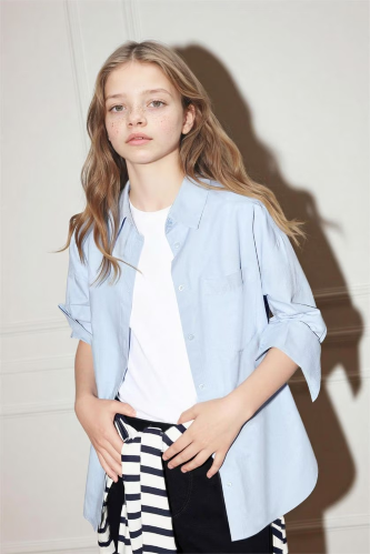 Resim Defacto Kız Çocuk Uzun Kol Gömlek G7382A8/BE177