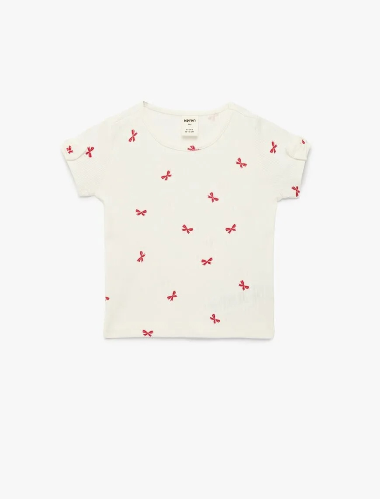 Resim Koton Kız Bebek T-shirt 6SMG10014AK